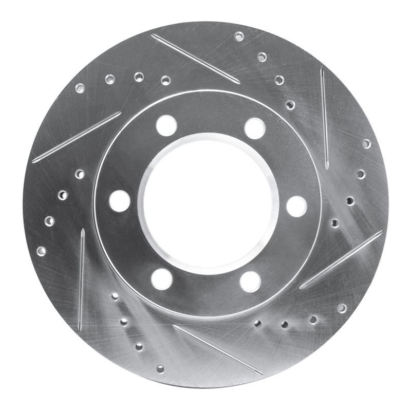 DFC 71-91 Chevrolet V10 & V1500 Suburban Front Right Drilled & Slotted Silver Brake Rotor