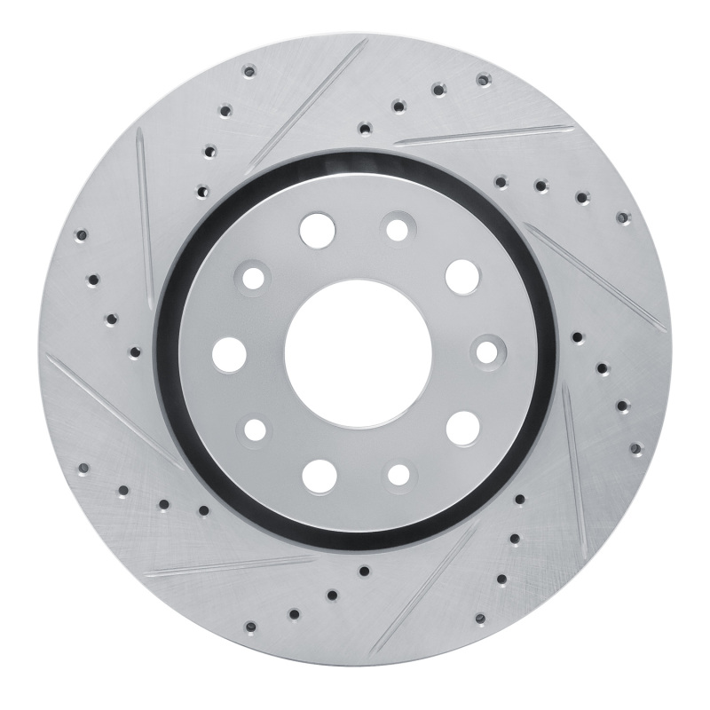 DFC 18-25 Jeep Gladiator Front Left Drilled & Slotted Silver Brake Rotor