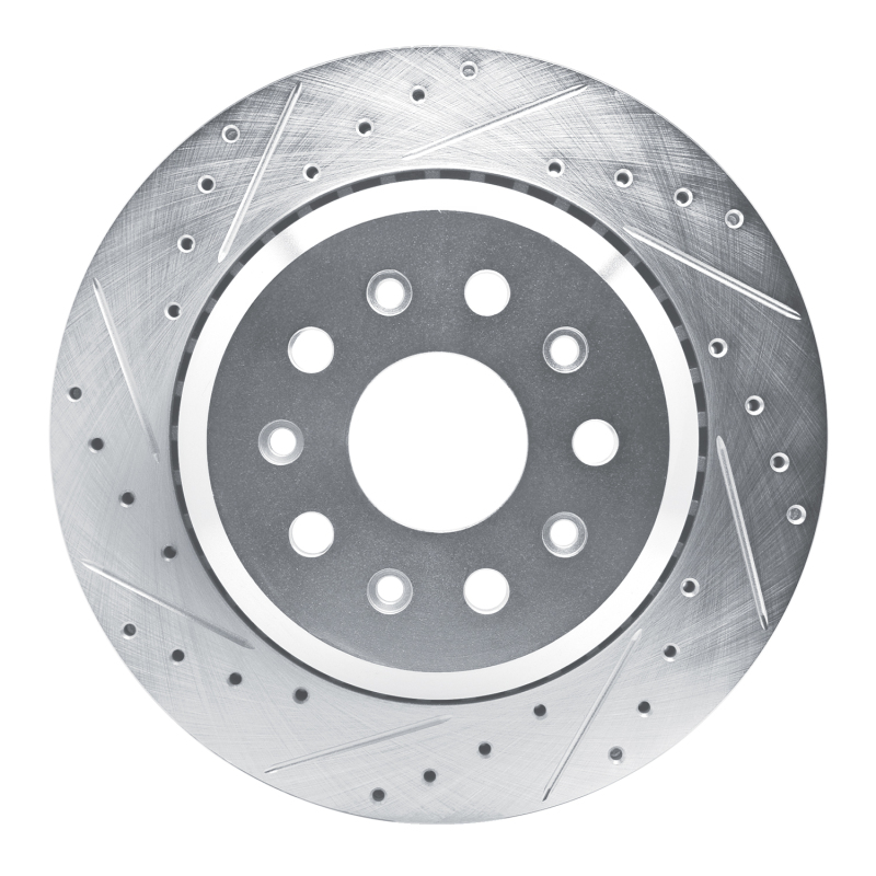 DFC 20-25 Jeep Wrangler Rear Left Drilled & Slotted Silver Brake Rotor