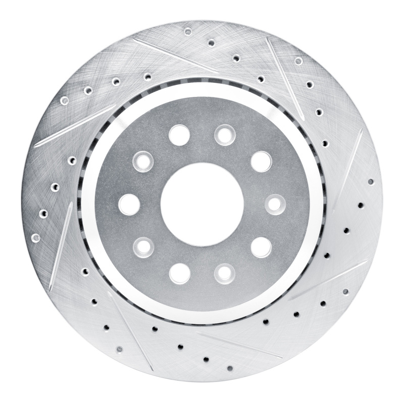 DFC 20-25 Jeep Wrangler Rear Right Drilled & Slotted Silver Brake Rotor