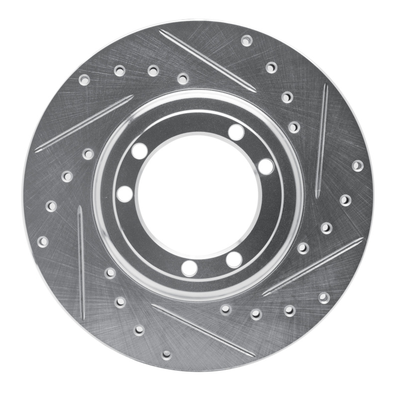 DFC 92-04 Hummer H1 Rear Right/Front Right Drilled & Slotted Silver Brake Rotor