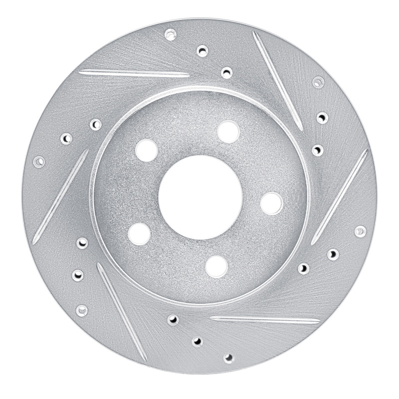 DFC 82-82 Buick Century Front Right Drilled & Slotted Silver Brake Rotor