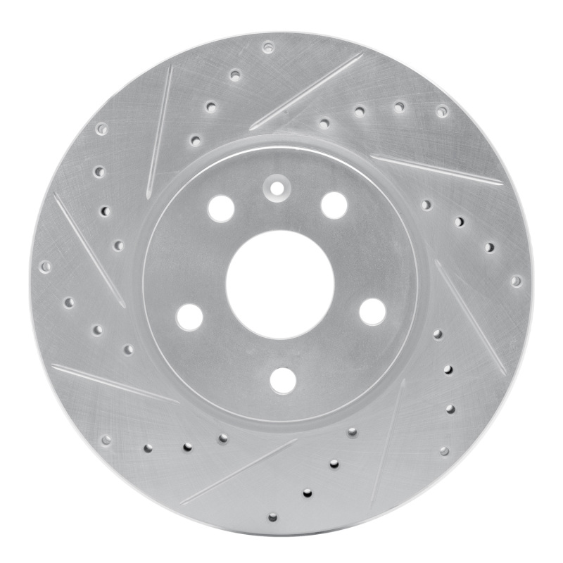 DFC 10-25 Buick Allure Front Left Drilled & Slotted Silver Brake Rotor