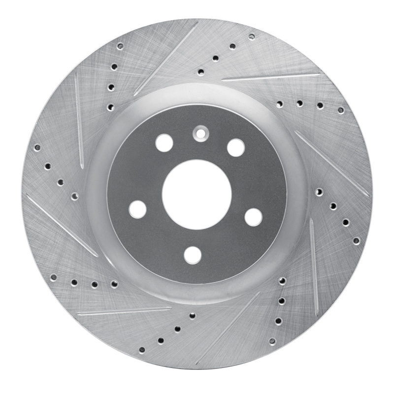DFC 09-17 Buick Regal Front Left Drilled & Slotted Silver Brake Rotor