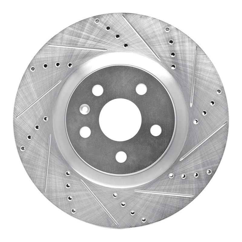 DFC 09-17 Buick Regal Front Right Drilled & Slotted Silver Brake Rotor