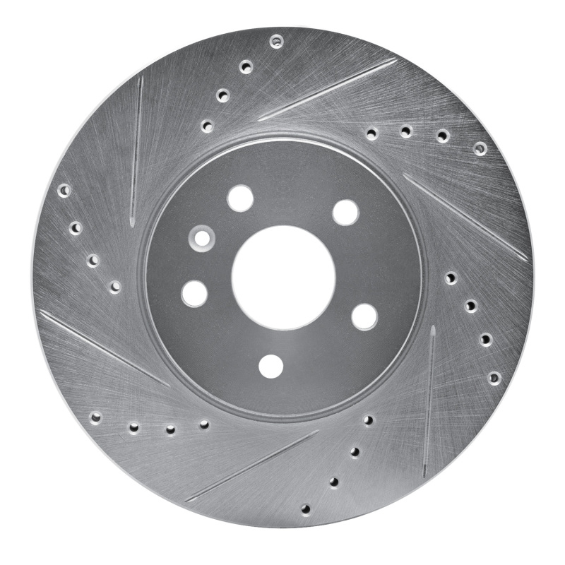 DFC 13-22 Buick Encore Front Left Drilled & Slotted Silver Brake Rotor