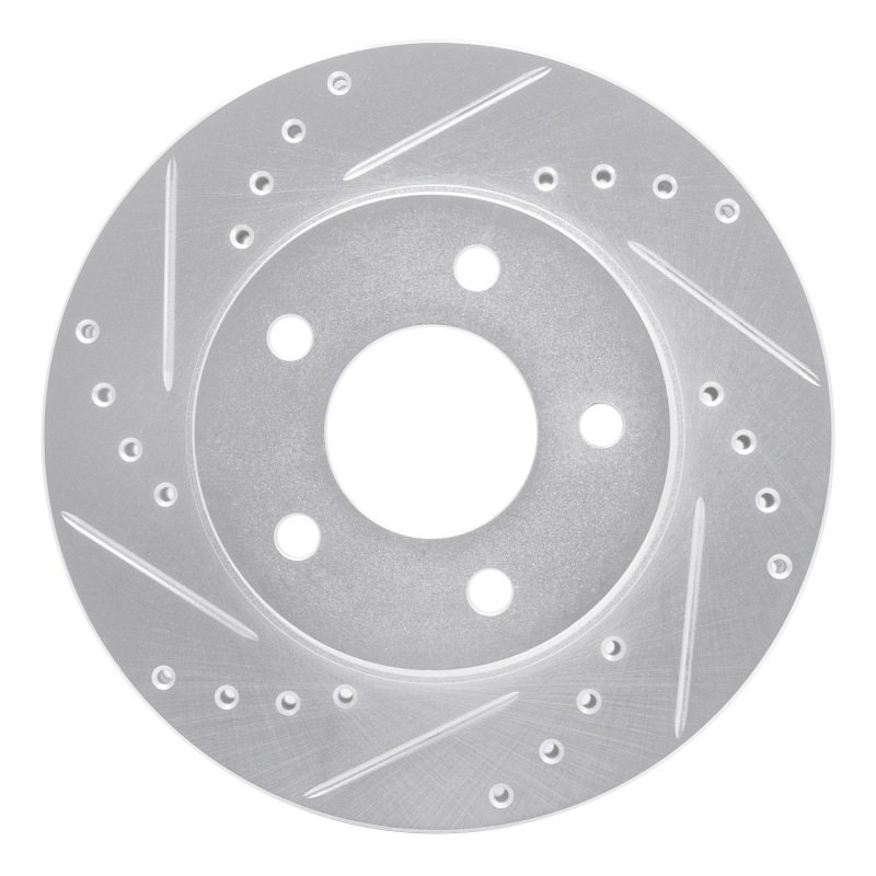 DFC 01-07 Buick Rendezvous Front Left Drilled & Slotted Silver Brake Rotor