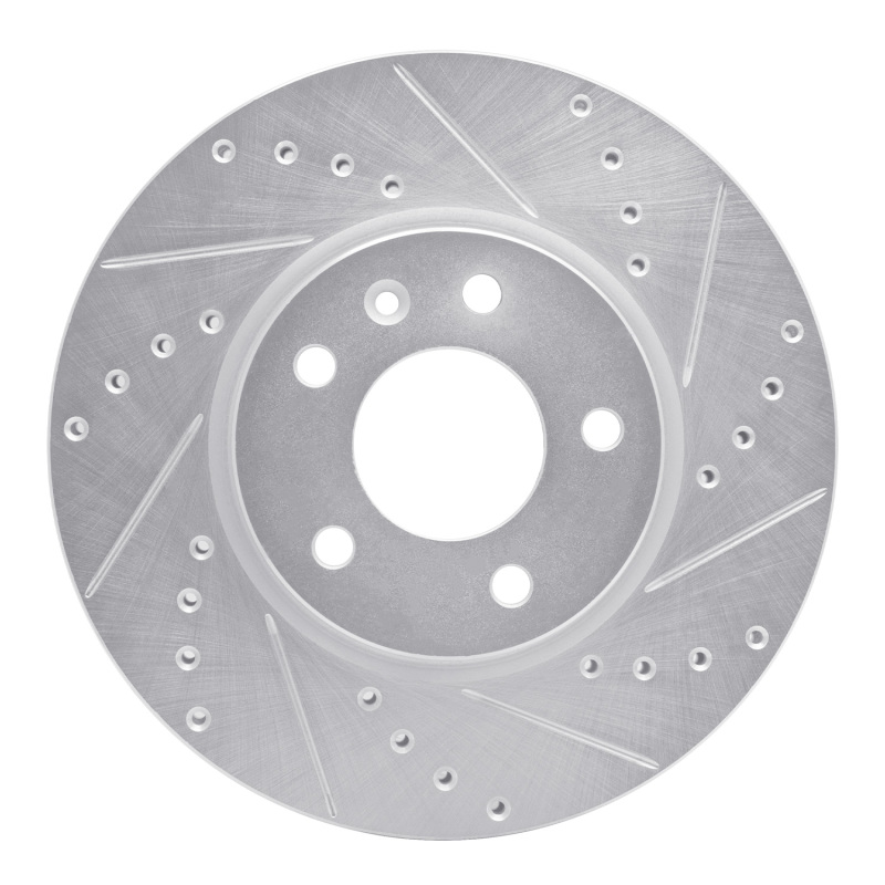 DFC 11-25 Buick Verano Front Right Drilled & Slotted Silver Brake Rotor