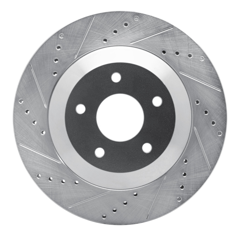 DFC 97-9 Cadillac XLR Right Front Drilled & Slotted Silver Brake Rotor