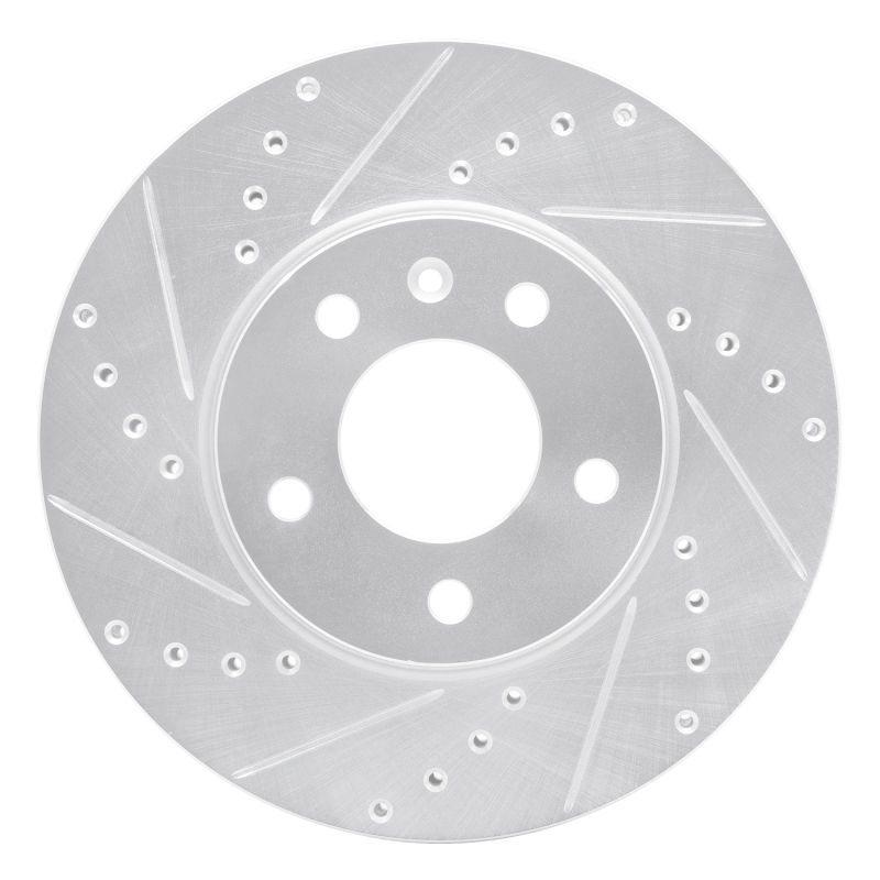 DFC 13-25 Cadillac ATS Front Left Drilled & Slotted Silver Brake Rotor