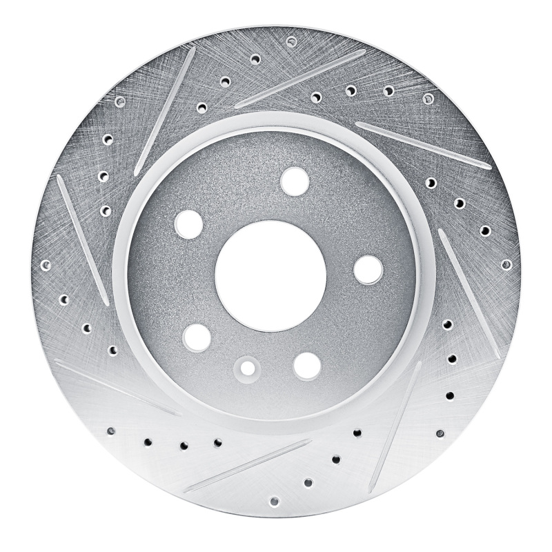 DFC 19-25 Buick Envision Rear Left Drilled & Slotted Silver Brake Rotor