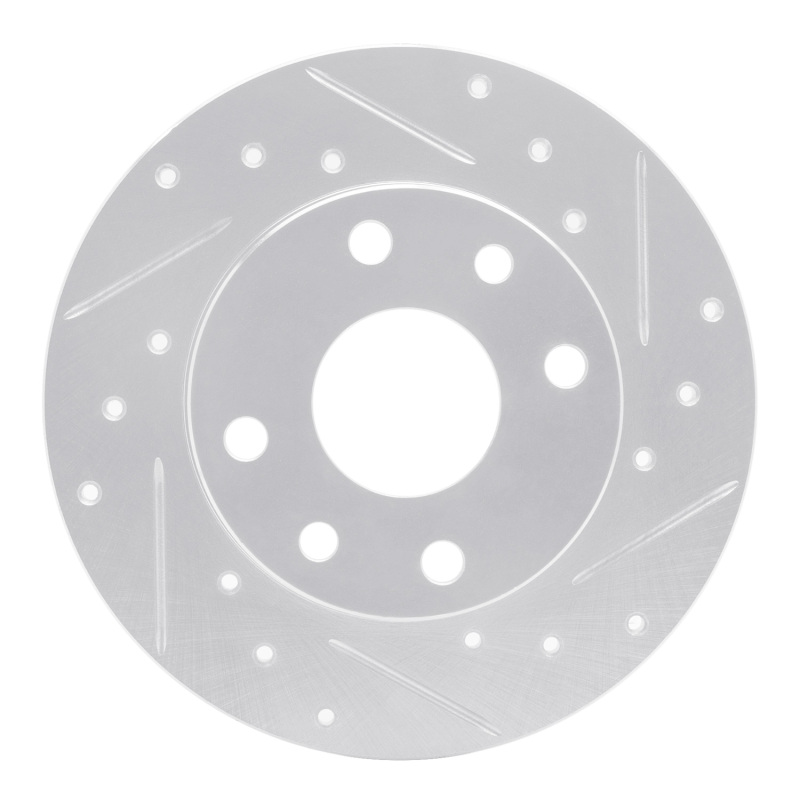 DFC 85-89 Chevrolet SPECTRUM Front Right Drilled & Slotted Silver Brake Rotor