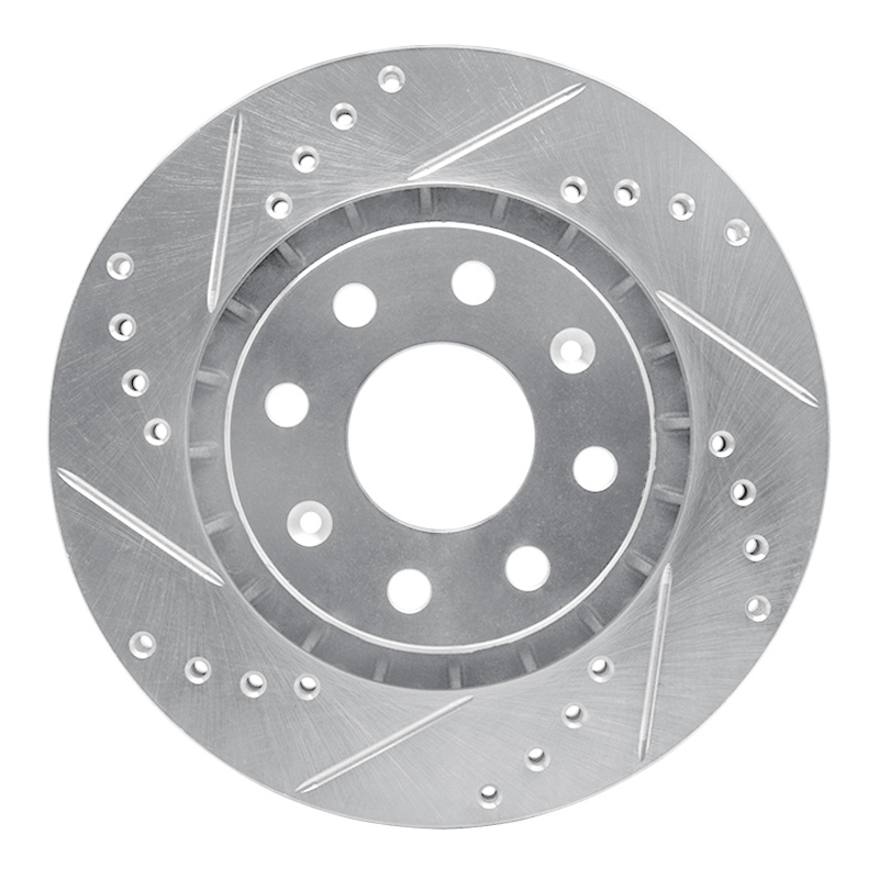 DFC 04-17 Chevrolet Spark (USA/Canada) Front Left Drilled & Slotted Silver Brake Rotor