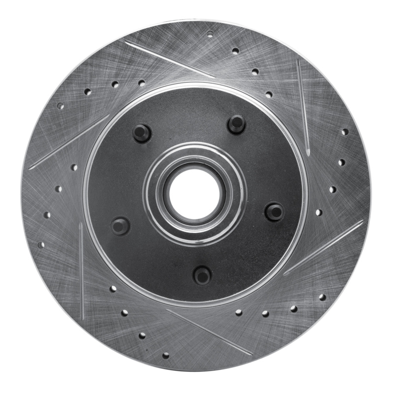 DFC 70-81 Buick LeSabre Front Right Drilled & Slotted Silver Brake Rotor