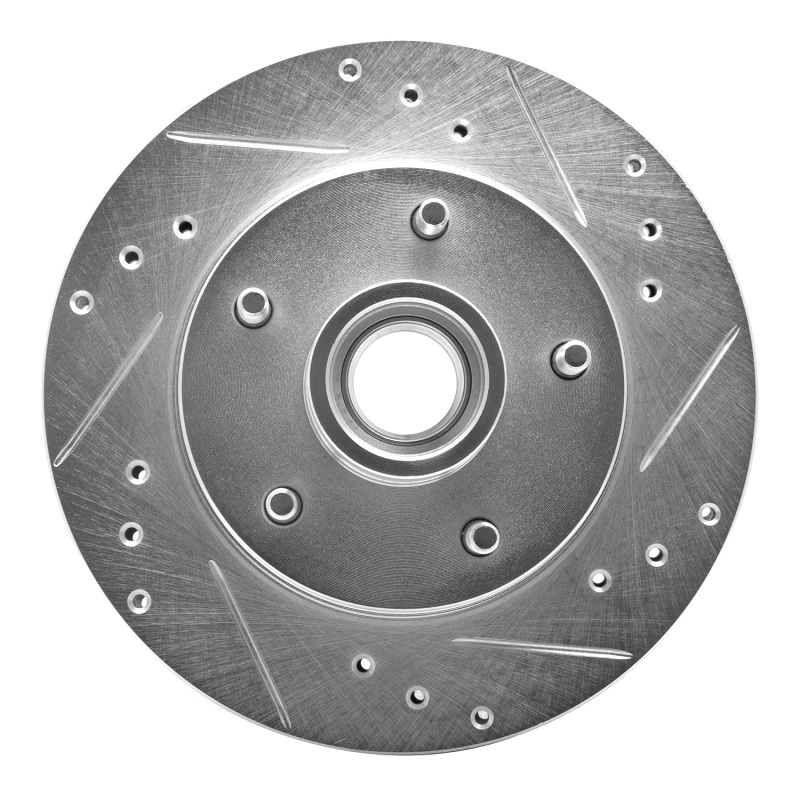 DFC 78-78 Buick Regal Front Left Drilled & Slotted Silver Brake Rotor