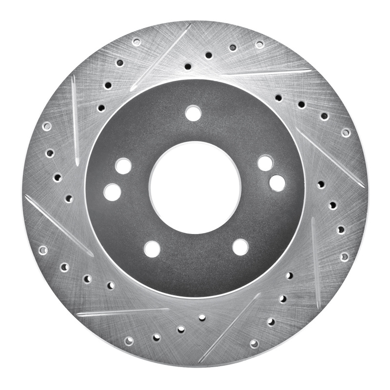 DFC 63-82 Chevrolet Corvette Front Left/Rear Left Drilled & Slotted Silver Brake Rotor