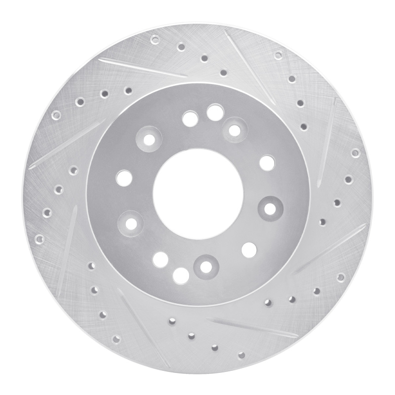 DFC 63-82 Chevrolet Camaro Rear Right/Front Right Drilled & Slotted Silver Brake Rotor
