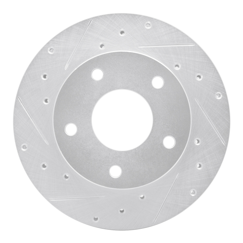 DFC 82-88 Chevrolet Camaro Rear Left Drilled & Slotted Silver Brake Rotor