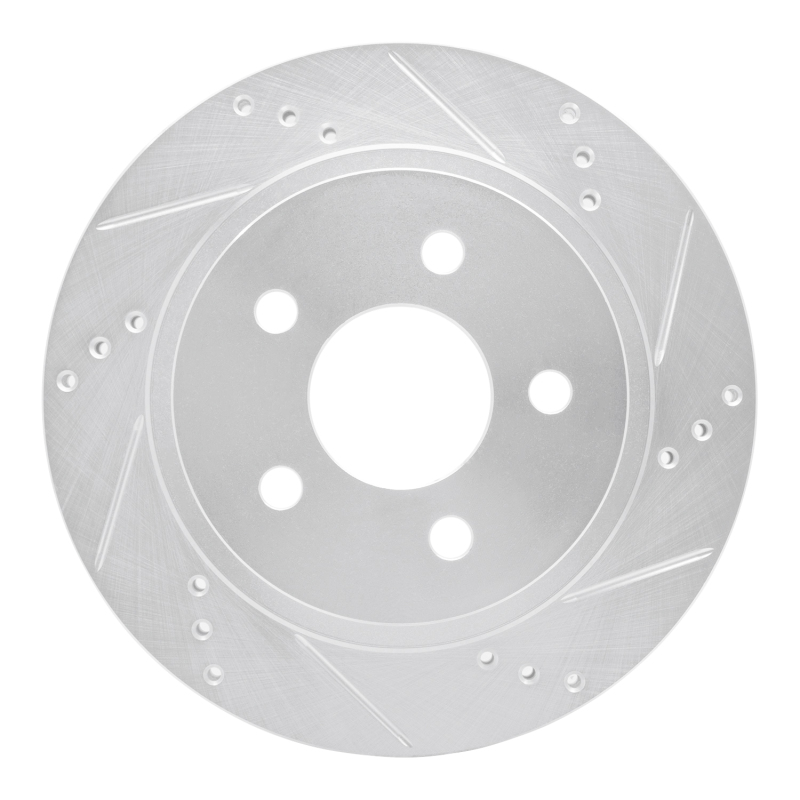 DFC 93-97 Chevrolet Camaro Rear Right Drilled & Slotted Silver Brake Rotor