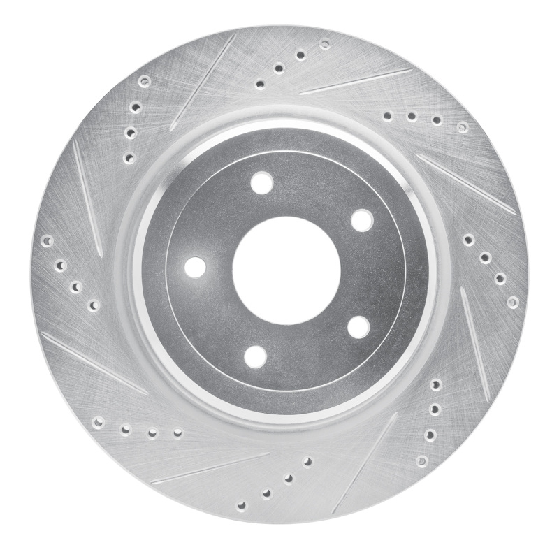 DFC 06-13 Chevrolet Corvette Rear Left Drilled & Slotted Silver Brake Rotor