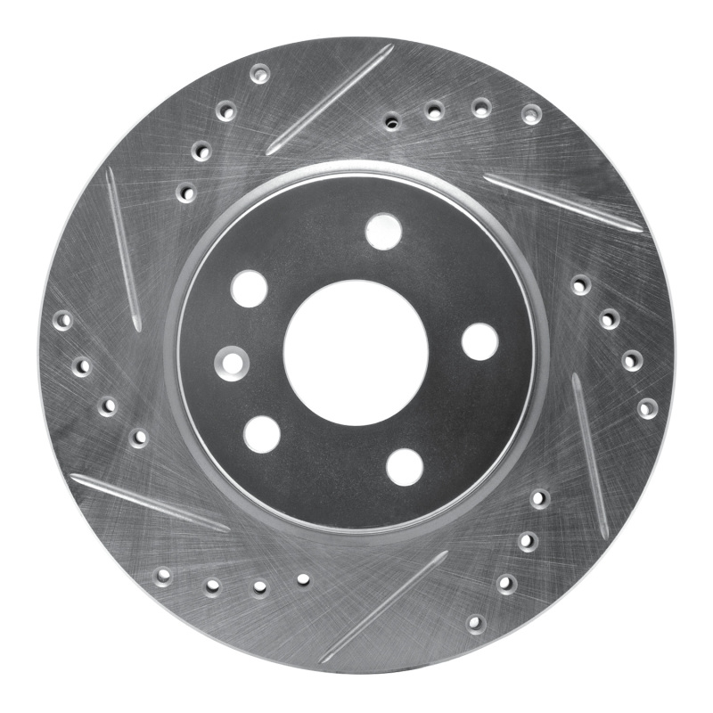 DFC 11-23 Chevrolet Cruze (Mexico) Front Left Drilled & Slotted Silver Brake Rotor