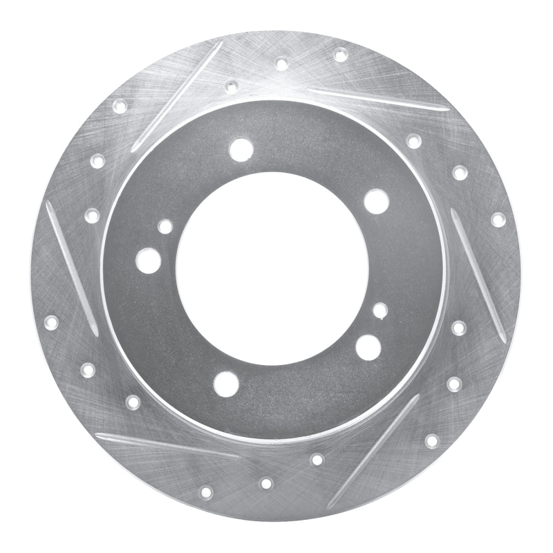 DFC 83-98 Chevrolet/Geo Tracker Front Right Drilled & Slotted Silver Brake Rotor