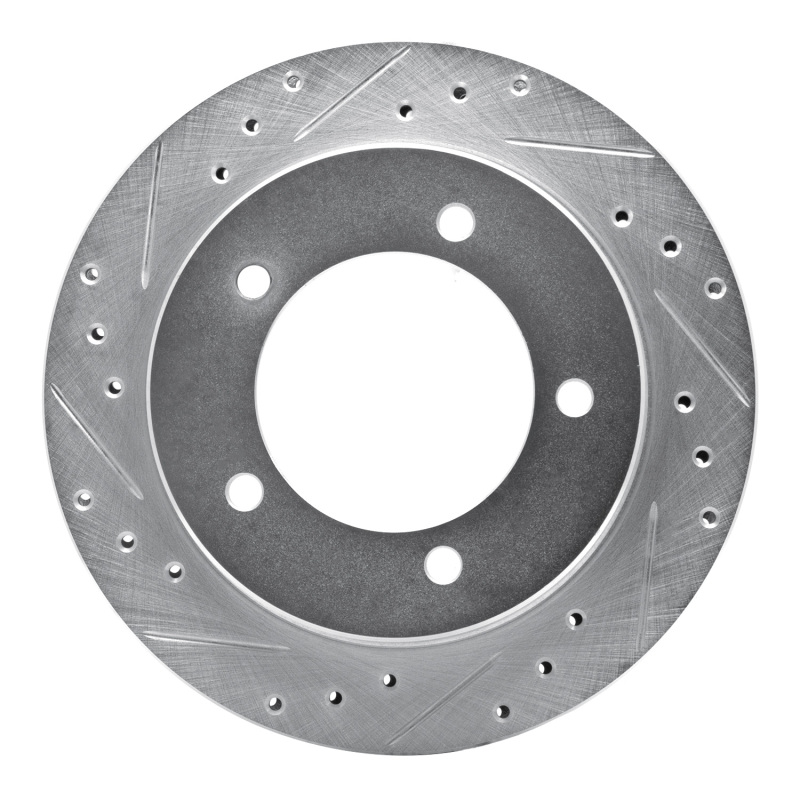 DFC 91-98 Chevrolet/Geo Tracker Front Left Drilled & Slotted Silver Brake Rotor