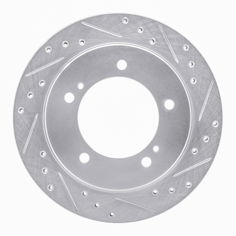 DFC 91-98 Chevrolet/Geo Tracker Front Right Drilled & Slotted Silver Brake Rotor