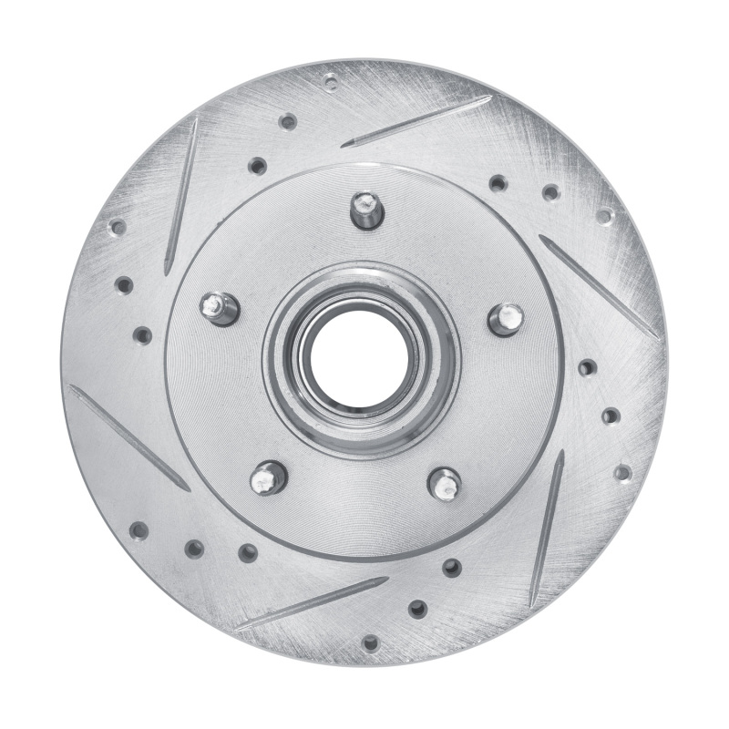 DFC 82-95 Buick Regal Front Left Drilled & Slotted Silver Brake Rotor