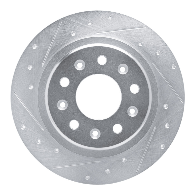 DFC 16-25 Buick Regal Sportback Rear Left Drilled & Slotted Silver Brake Rotor