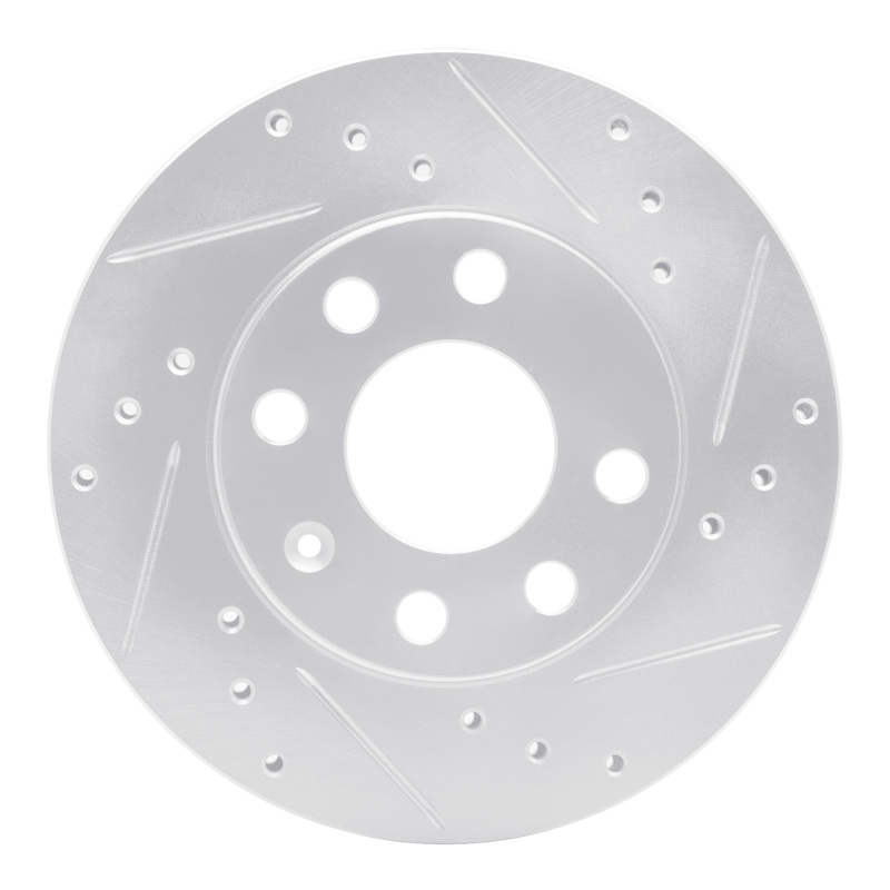 DFC 88-20 Chevrolet Spark (Mexico) Front Right Drilled & Slotted Silver Brake Rotor
