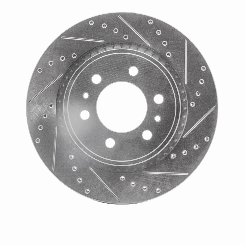 DFC 19-25 Cadillac Escalade Front Right Drilled & Slotted Silver Brake Rotor