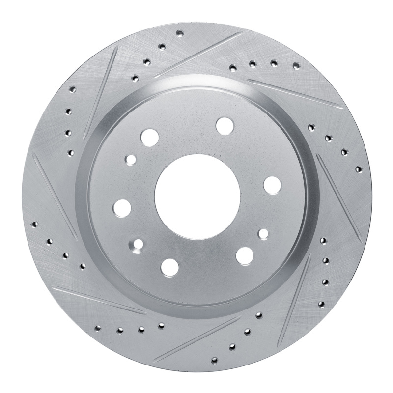 DFC 23-25 Chevrolet Colorado Rear Left Drilled & Slotted Silver Brake Rotor