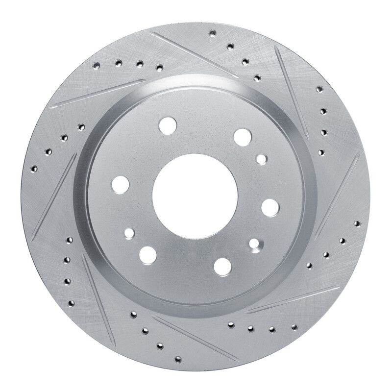 DFC 23-25 Chevrolet Colorado Rear Right Drilled & Slotted Silver Brake Rotor