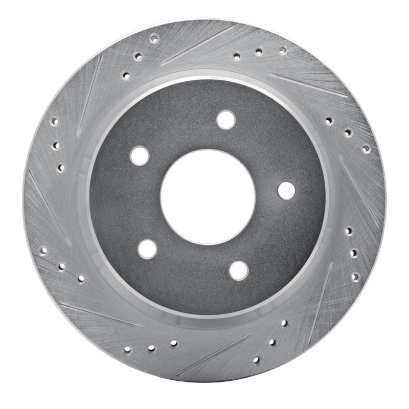 DFC 98-05 Chevrolet S10 Rear Left Drilled & Slotted Silver Brake Rotor