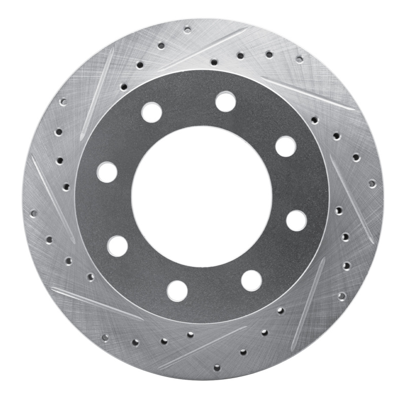 DFC 99-20 Cadillac DeVille Front Left Drilled & Slotted Silver Brake Rotor