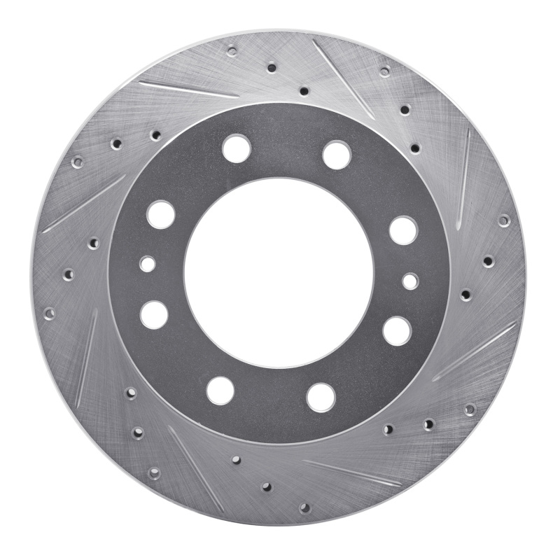 DFC 99-20 Cadillac DeVille Front Right Drilled & Slotted Silver Brake Rotor