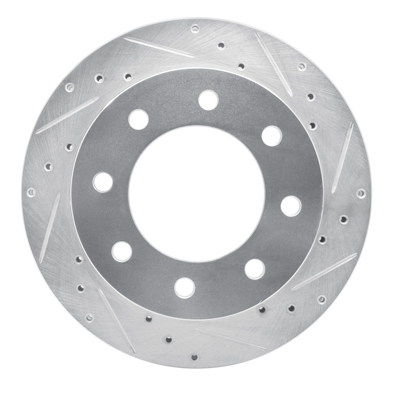 DFC 99-25 Chevrolet Silverado 2500 Rear Right Drilled & Slotted Silver Brake Rotor