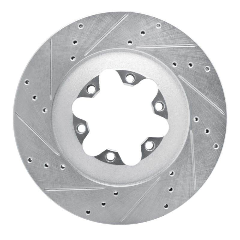 DFC 09-12 Chevrolet Colorado Front Left Drilled & Slotted Silver Brake Rotor