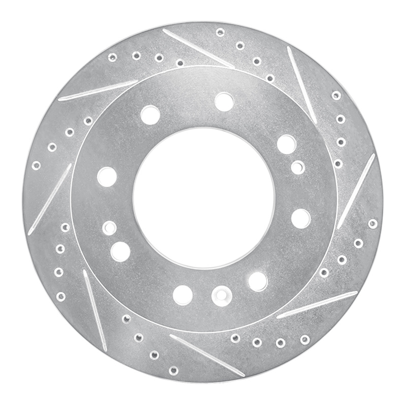 DFC 11-25 Chevrolet Silverado 2500 HD/2500 HD Classic Front Right Drill & Slot Silver Brake Rotor