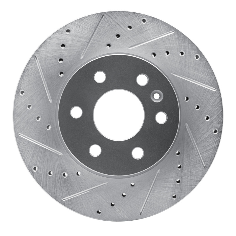DFC 15-20 Chevrolet Colorado Front Left Drilled & Slotted Silver Brake Rotor