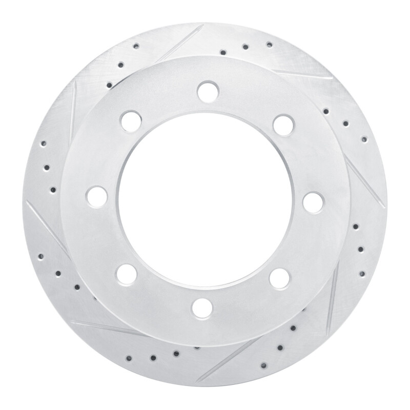DFC 20-25 Chevrolet Silverado 3500 HD Rear Left Drilled & Slotted Silver Brake Rotor