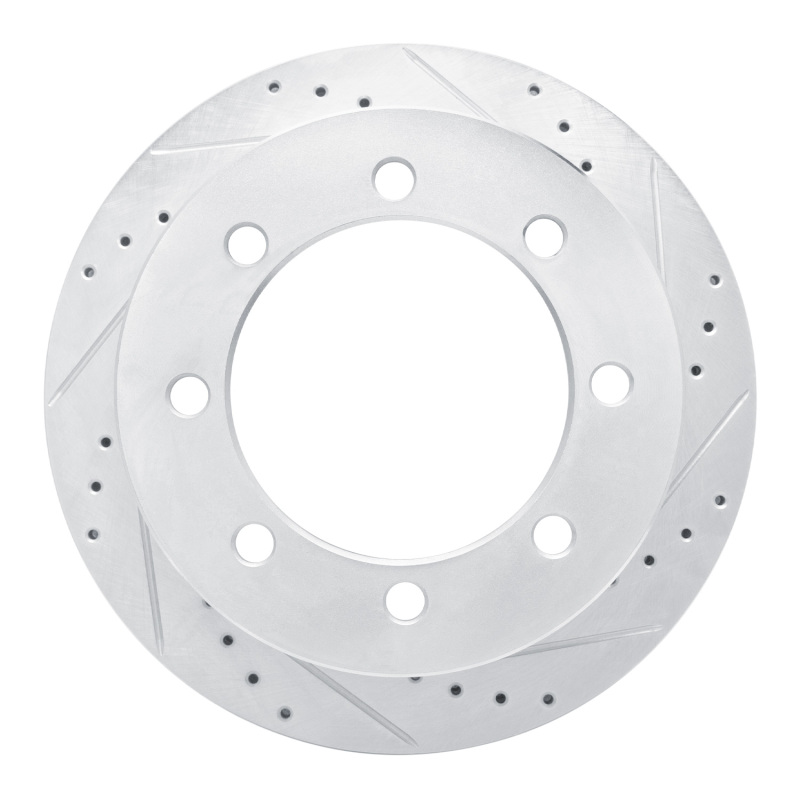 DFC 20-25 Chevrolet Silverado 3500 HD Rear Right Drilled & Slotted Silver Brake Rotor