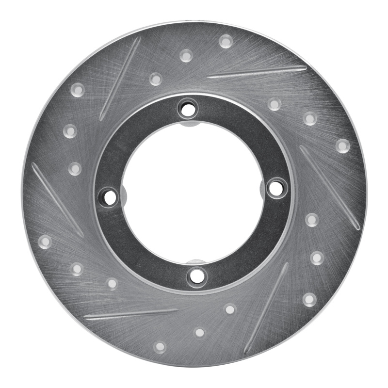 DFC 85-94 Chevrolet Sprint Front Left Drilled & Slotted Silver Brake Rotor