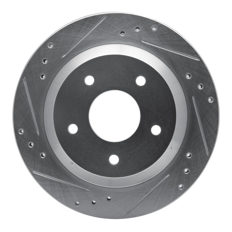 DFC 85-92 Chevrolet Camaro Rear Left Drilled & Slotted Silver Brake Rotor