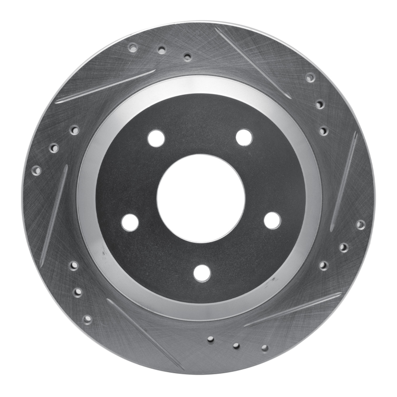 DFC 85-92 Chevrolet Camaro Rear Right Drilled & Slotted Silver Brake Rotor