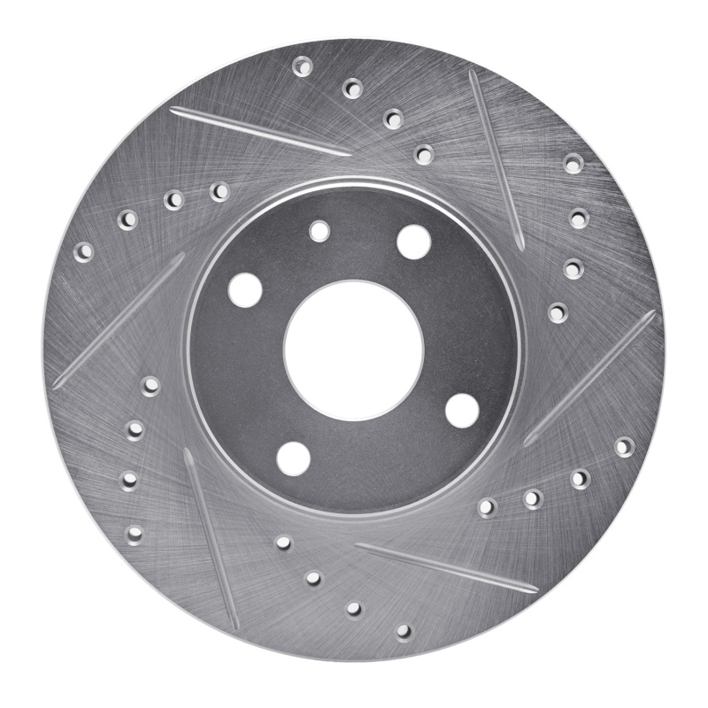 DFC 90-03 Ford Escort Front Right Drilled & Slotted Silver Brake Rotor