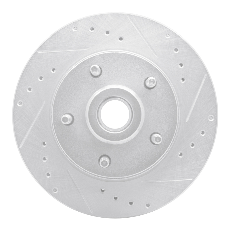DFC 73-73 Ford Ranchero Front Right Drilled & Slotted Silver Brake Rotor