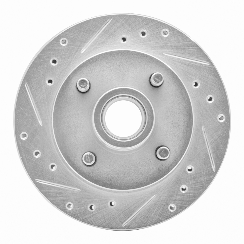 DFC 74-80 Ford Pinto Front Left Drilled & Slotted Silver Brake Rotor