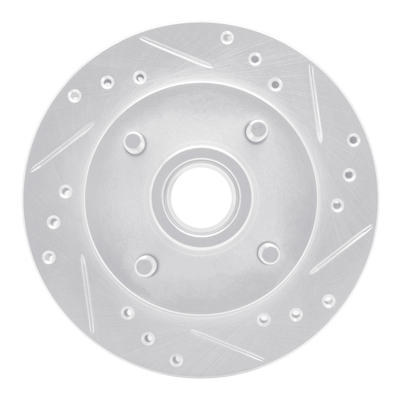 DFC 74-80 Ford Pinto Front Right Drilled & Slotted Silver Brake Rotor